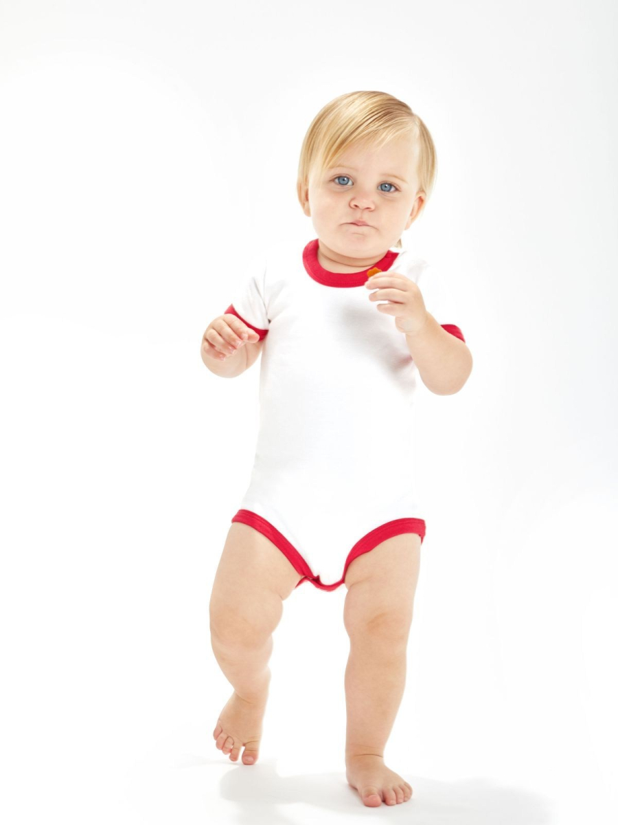 Ringer Babybodysuit individuell bedrucken | Babybugz