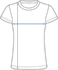 Womens Regular Tee Maßtabelle